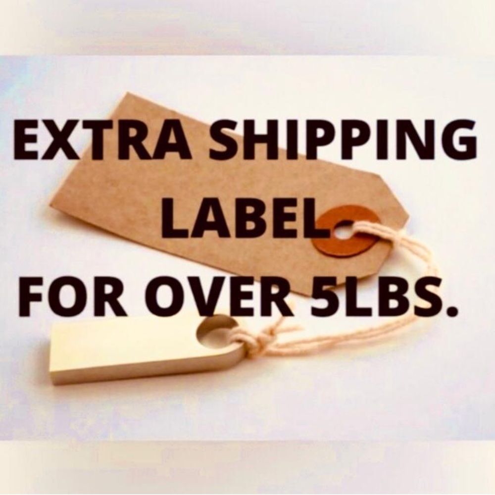 Extra Shipping Label For Bundles Over 5lbs